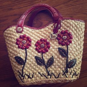 Brighton straw purse